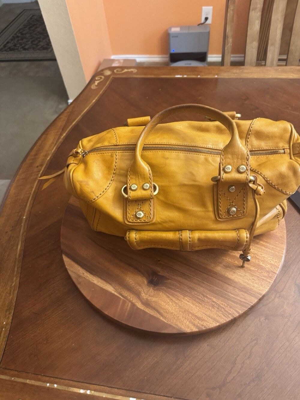 Francesco Biasia MASTARD Leather Bag